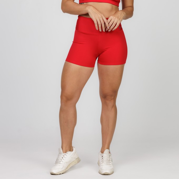 Short Poliéster Básico Vermelho