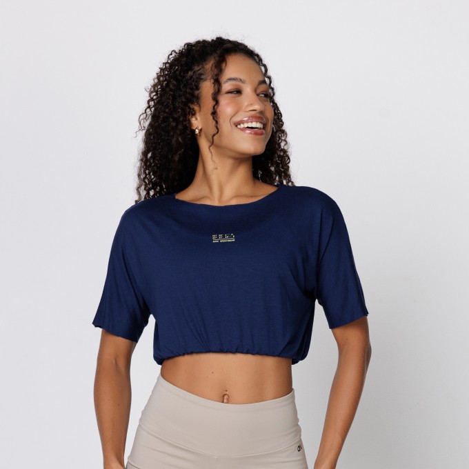 BLUSA CROPPED NEO MARINHO